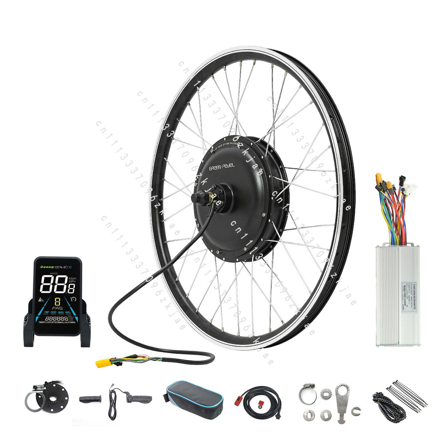 52V 2000W High Power Brushless - Gearless Hub Motor Conversion Kit 2000W With Display review and price